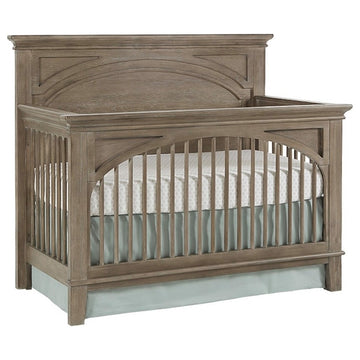 Westwood Design Leland Traditional Wood Convertible Crib in Sandwash Gray