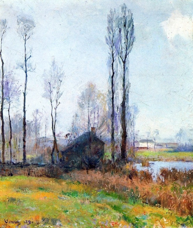 Robert Vonnoh Moist Weather (France), 20"x25" Gallery Wrapped Canvas Print