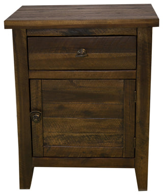 Montana Cabinet 1 Door 1 Drawer, Brown