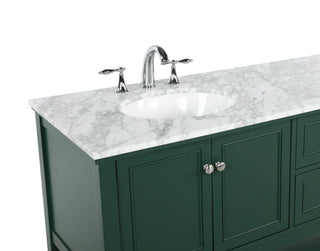 Home Living 72" Double Bathroom Vanity, Green
