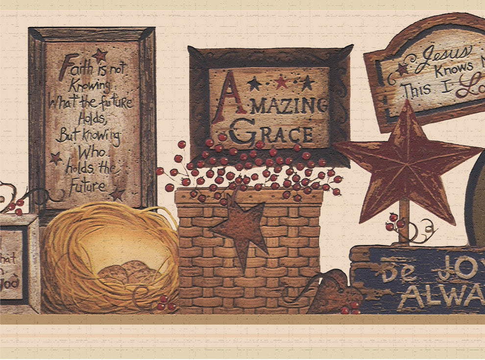 Signs Peel and Stick Wallpaper Border 15'x7"