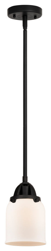 Small Bell Mini Pendant, Matte Black, Matte White, Matte White