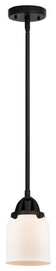 Small Bell Mini Pendant, Matte Black, Matte White, Matte White