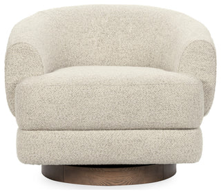 Chassia Upholstered Fabric Swivel Accent Chair