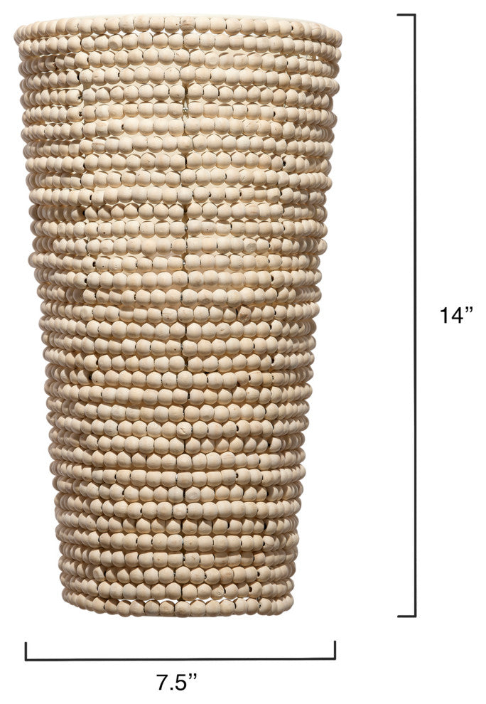 Seawall Beaded Cone Sconce
