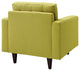 Modern Contemporary Living Room Armchair, Wheatgrass, Set of 2