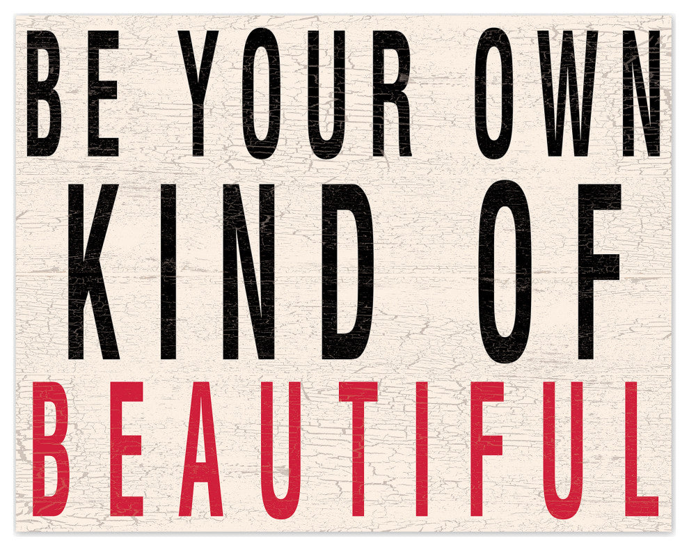 Be Your Beautiful 14x11 Canvas Wall Art