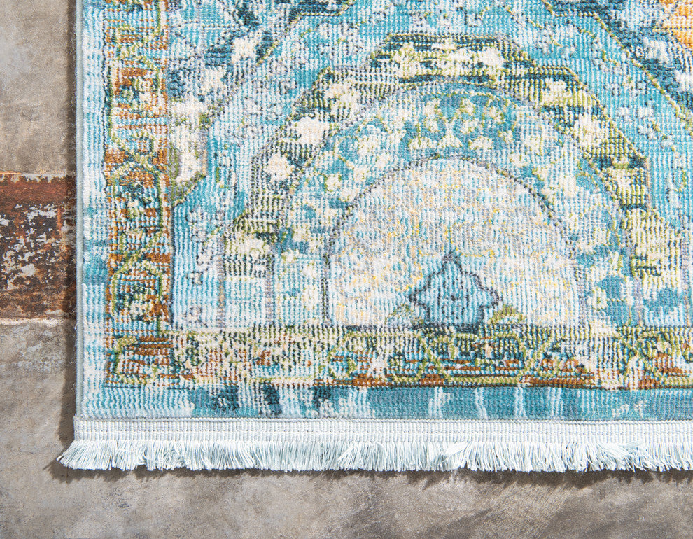 Unique Loom Light Blue Baracoa Coppelia 2' 2 x 3' 0 Area Rug