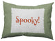 Halloween Spooky Ticking Accent Pillow, Scallion, 14"x20"