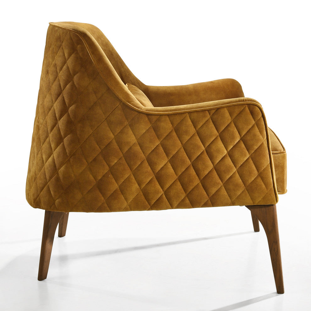 Omax Decor Jane Lounge Accent Arm Chair, Gold