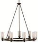 Kichler Circolo Nine Light Olde Bronze Up Chandelier