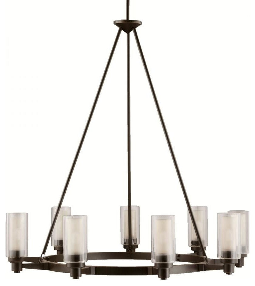 Kichler Circolo Nine Light Olde Bronze Up Chandelier
