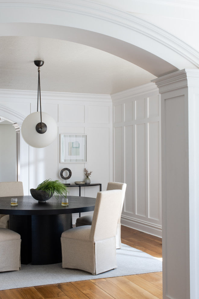 Lugano Dining Table, 71", Transitional, Round, Ebony Oak