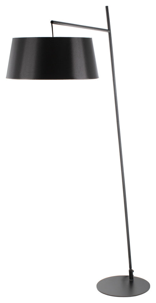 Astro Contemporary Black Metal Floor Lamp