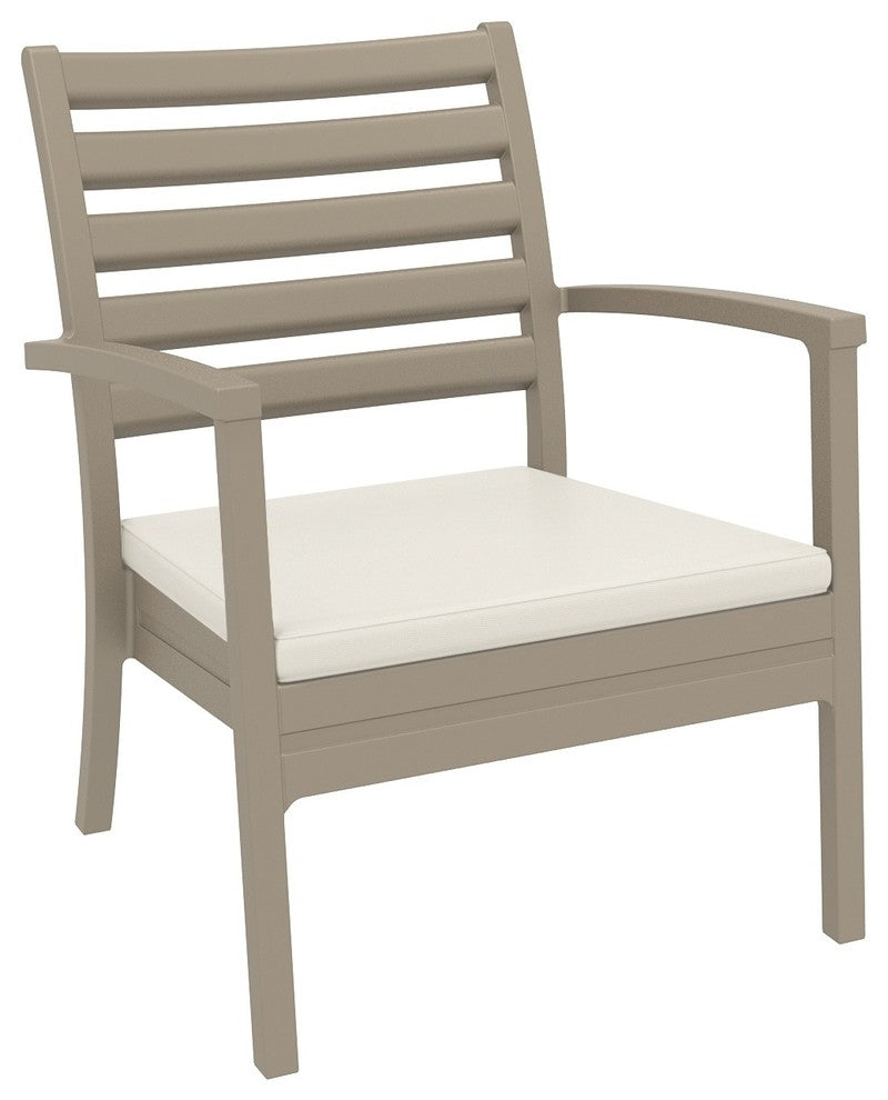 Compamia Artemis Club Armchair, Set of 2, Taupe
