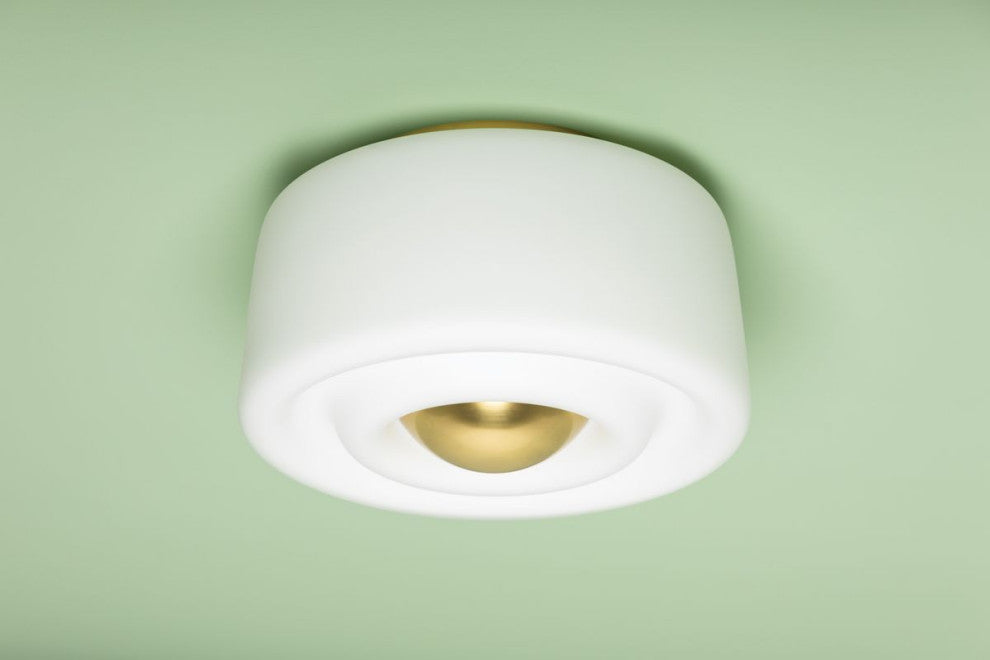 Mitzi Ciela Flush Mount Aged Brass