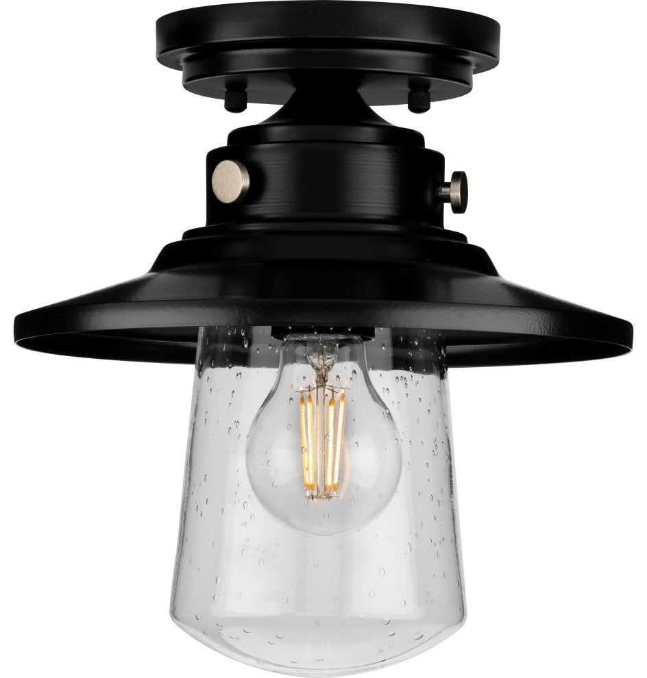 Luxury Coastal Ceiling Light, Midnight Black