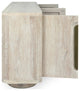 Tiber 74" Oak Veneer Buffet Sideboard, Whitewashed