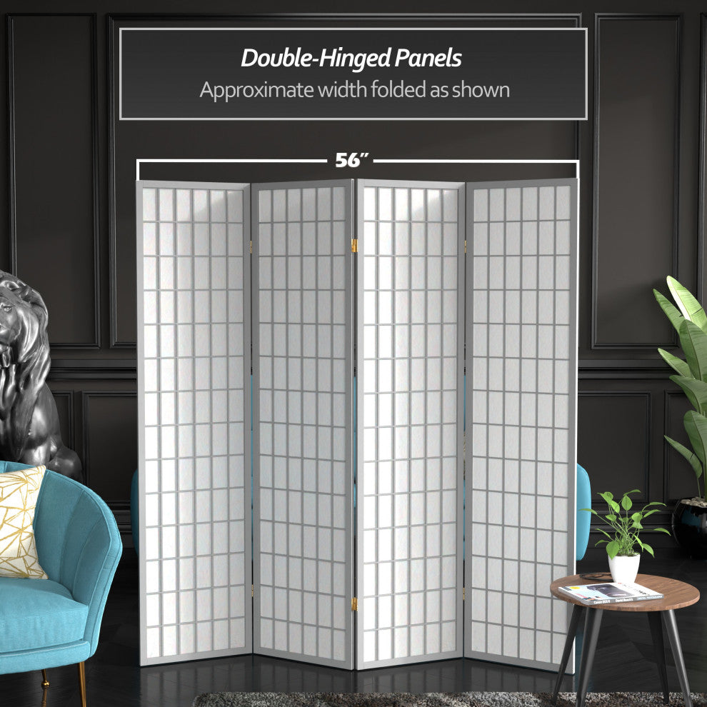 6' Tall Window Pane, Special Edition, Gray, 4 Panels