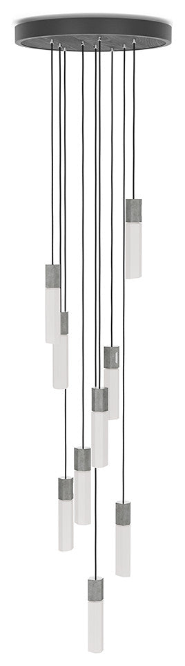 Basalt Nine Pendant in Stainless Steel - US