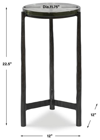 Uttermost 25308 Eternity Iron/Glass Accent Table