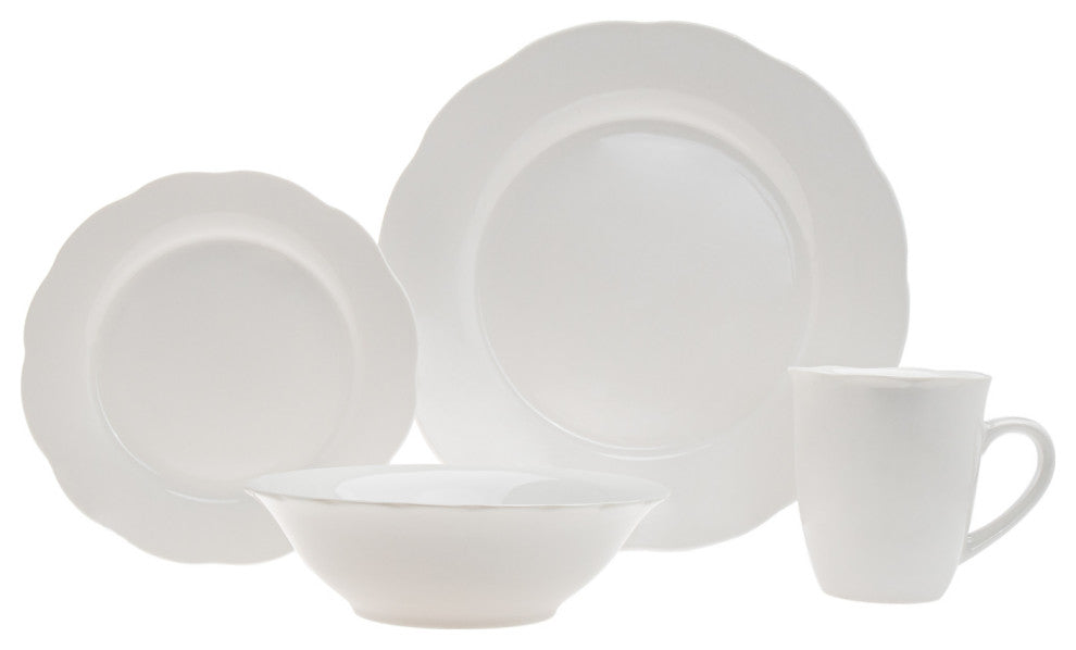 Inglenook Plain 16 Piece Dinnerware Set