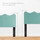 Platform Bed Frame, Queen Size, Blue, Velvet, Modern, Bedroom Guest Suite