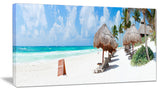"Caribbean Beach Panorama" Canvas Print