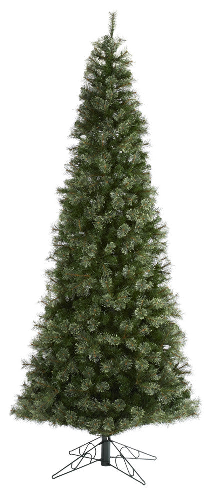 10' Cashmere Slim Christmas Tree / 750 Warm White Lights/1908 Bendable Branches