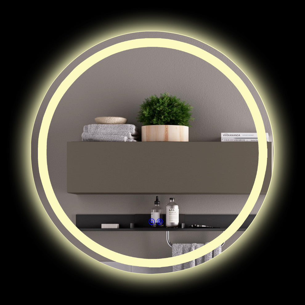 CHLOE Lighting LUMINOSITY Round TouchScreen LED Mirror
