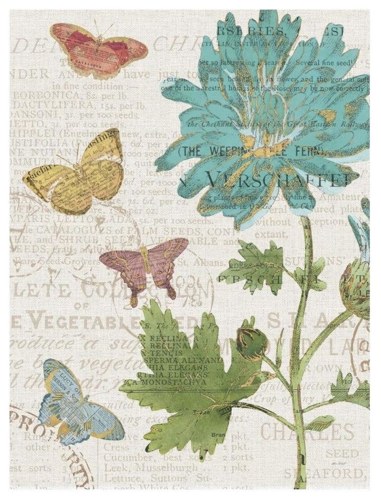 "Bookshelf Botanical XII" Digital Paper Print by Katie Pertiet, 38"x50"