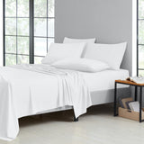 Kathy Ireland 2000TC Cotton Rich 6 Piece Sheet Set, White, King