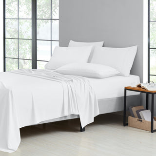Kathy Ireland 2000TC Cotton Rich 6 Piece Sheet Set, White, King