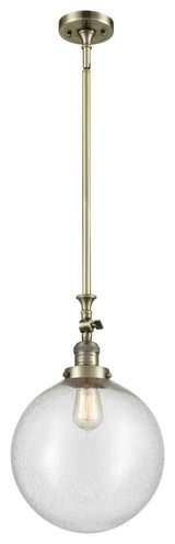 Beacon Mini Pendant, Antique Brass, Seedy