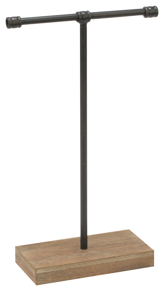 19.25"H Industrial T-Bar Jewelry Stand