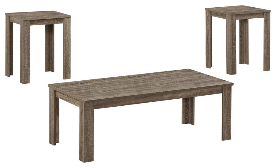 Dark Taupe Table Set - 3Pcs Set