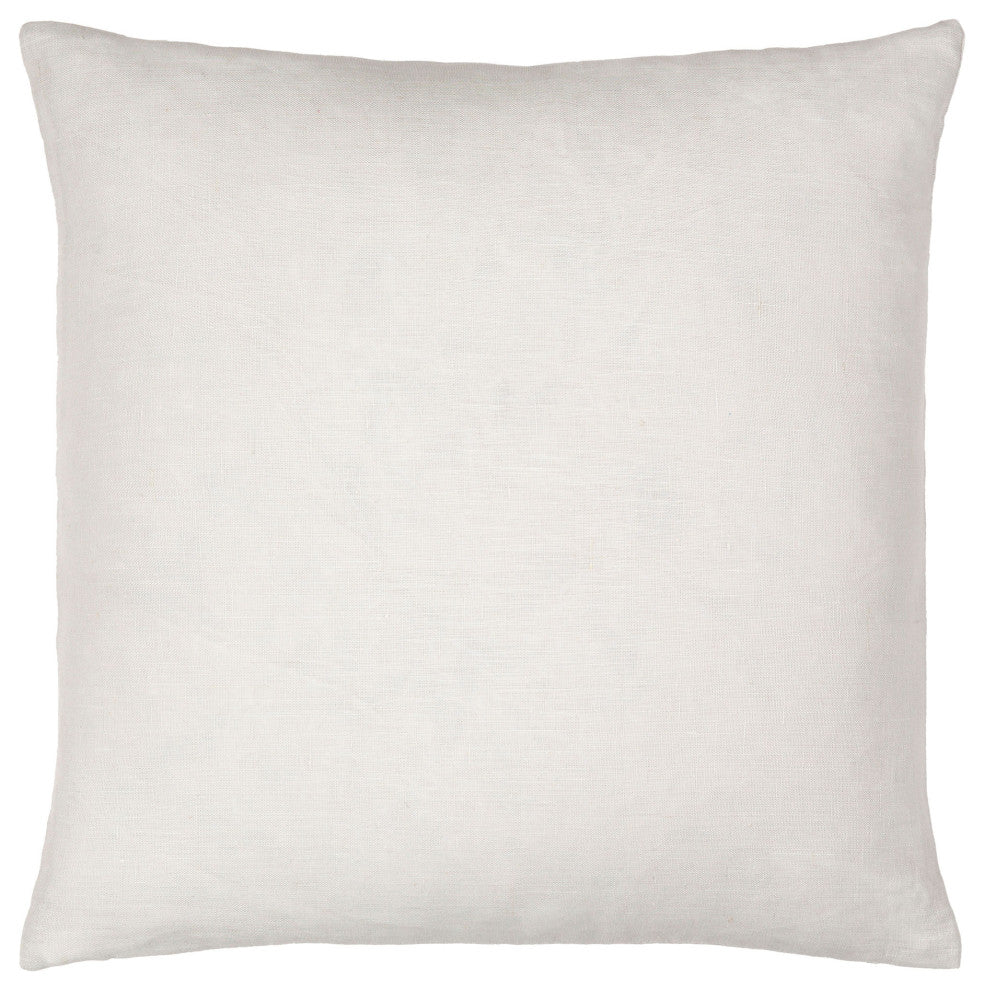 Surya Linen Solid Lsl-001 Pillow Shell With Polyester Insert 20"H X 20"W