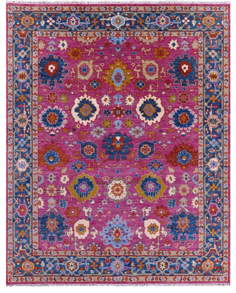 Turkish Oushak Handmade Wool Rug 8' 0" X 10' 2" - Q15848
