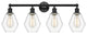 Innovations 616-4W-BK-G652-6 Cindyrella 4 Light Bath Vanity Light, Matte Black