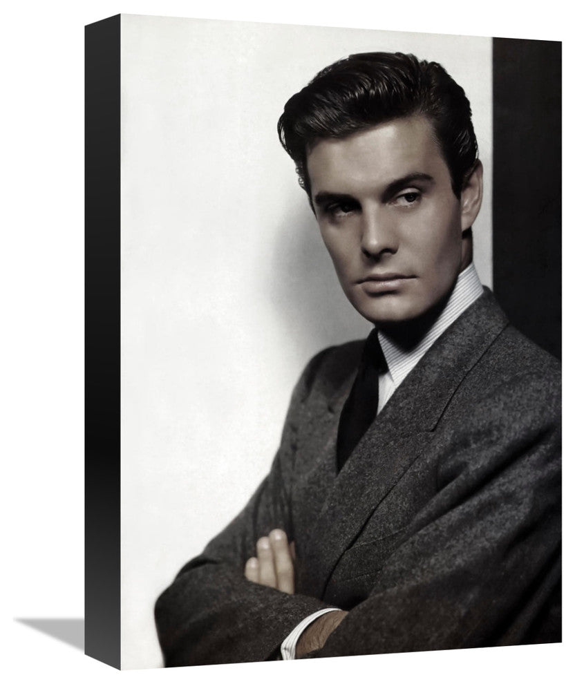 "Louis Jourdan" Stretched Canvas Giclee by Hollywood Photo Archive, 12"x16"
