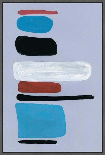 "Compilation" Floater Framed Painting Print on Canvas, 16"x24"