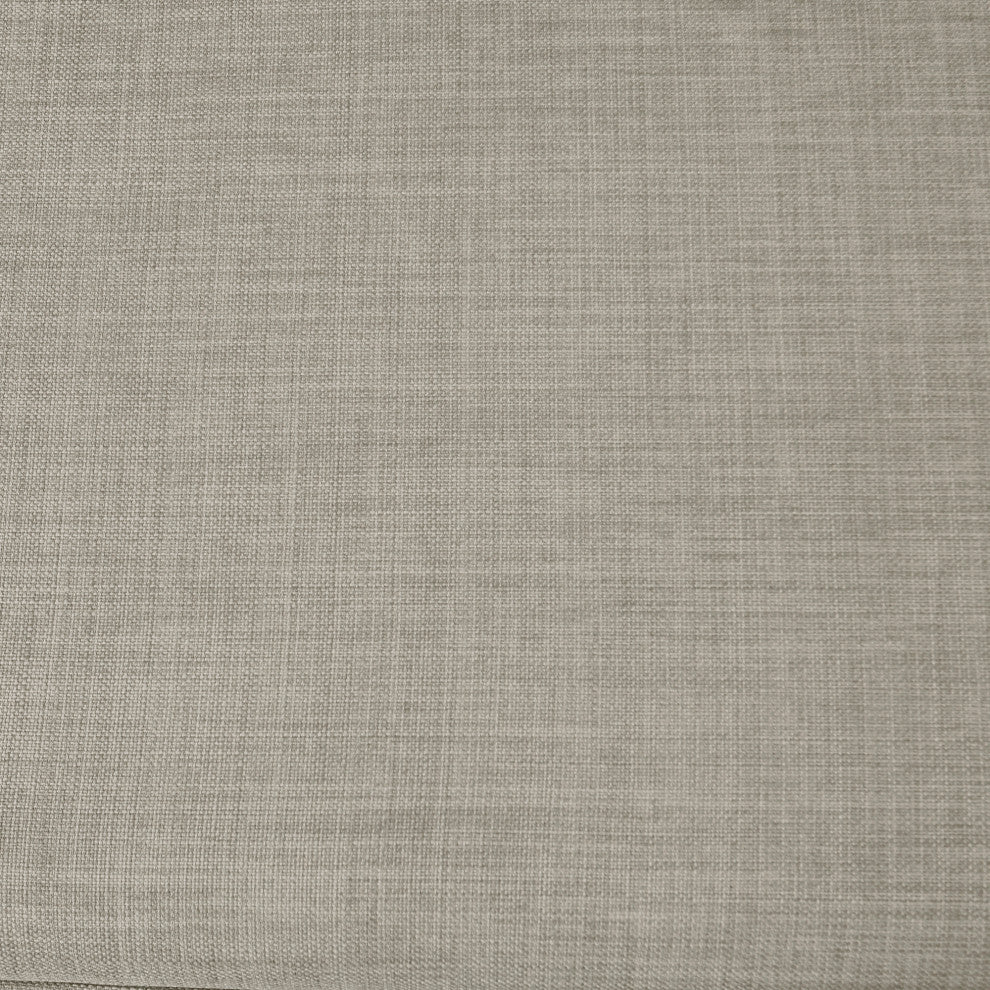 Martha Stewart Caymus Transitional Upholstered Storage Bench, Grey