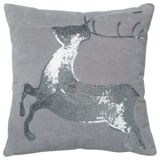 Vickerman QTx17491 Decorative 18"x18" Sparkling Deer Pillow