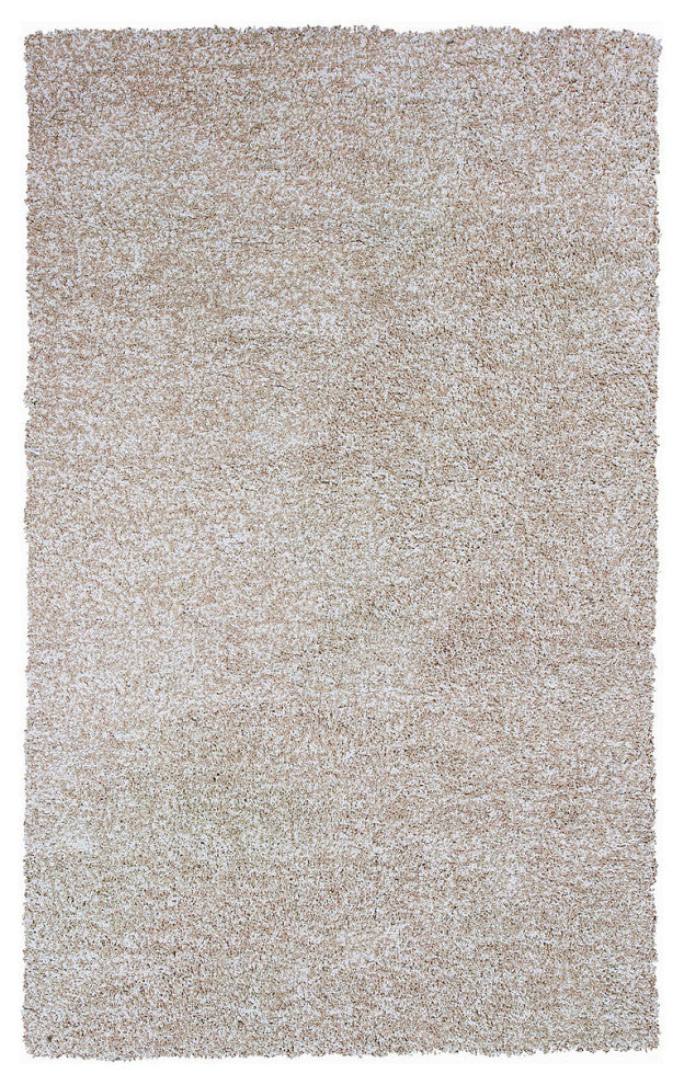 KAS Bliss 1580 Ivory Heather Shag Area Rug, 8' x 11'