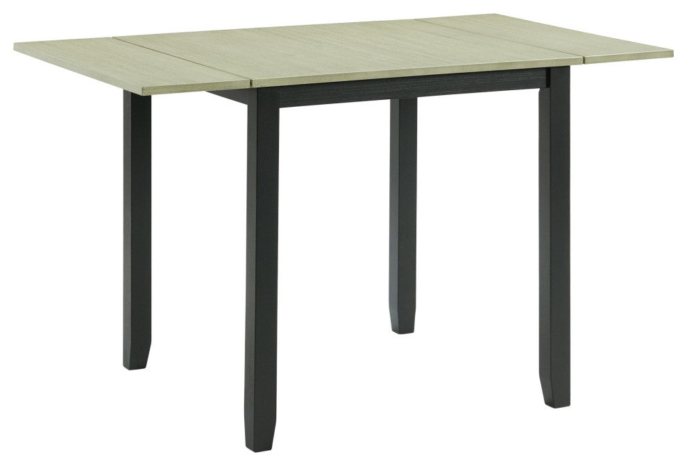 Tuttle 3-Piece Drop Leaf Dining Set, Gray