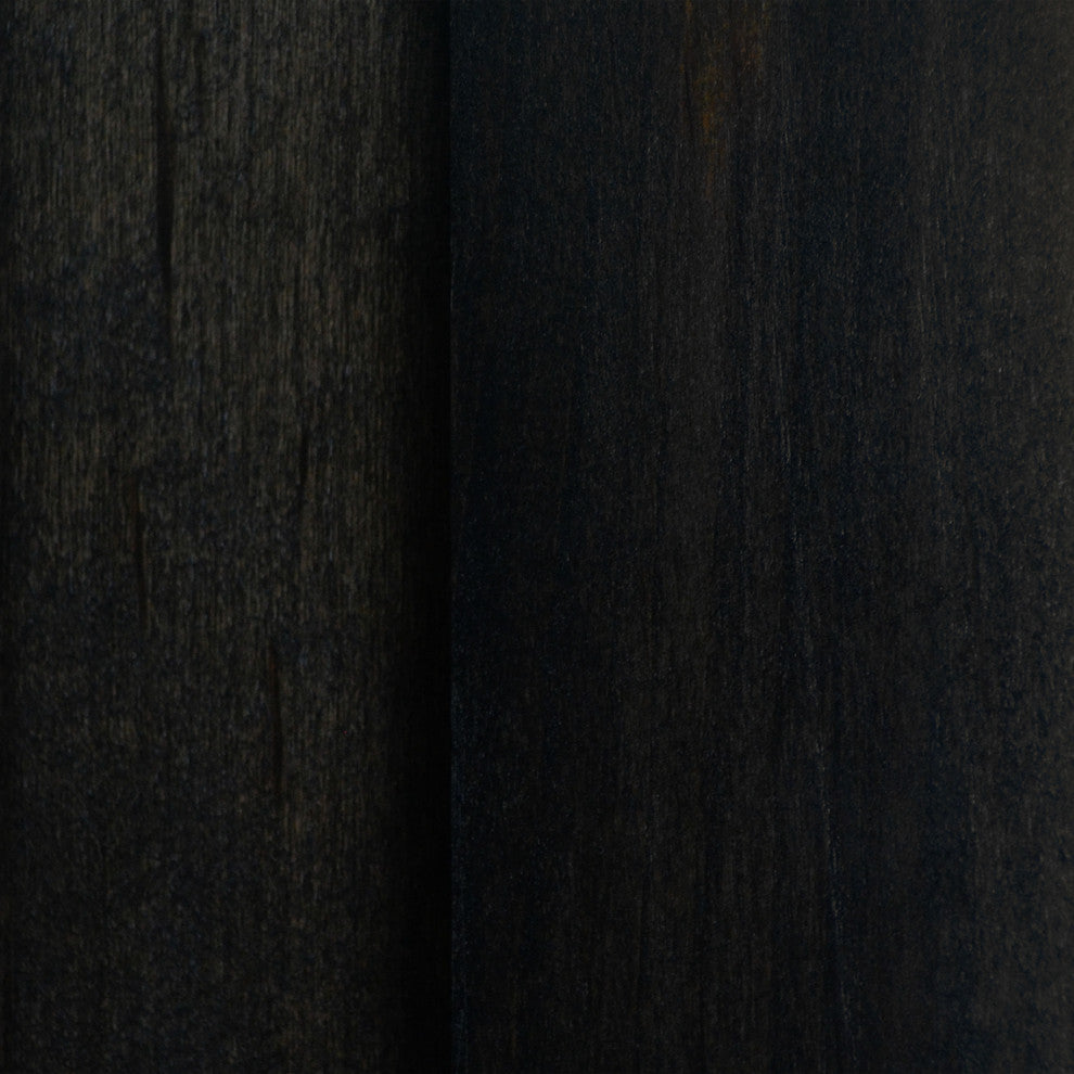 Herringbone Door, Midnight Black