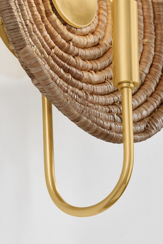 Mitzi Ashby Wall Sconce Aged Brass