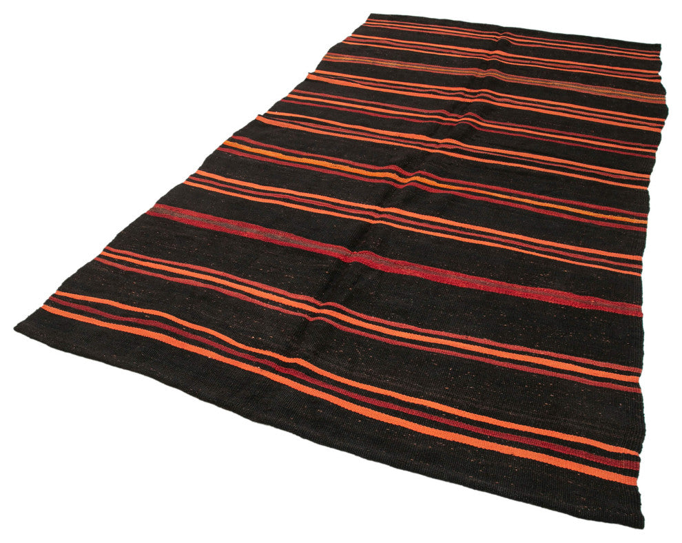Rug N Carpet - Handmade Anatolian 5' 10'' x 10' 0'' Vintage Goat Hair Kilim Rug