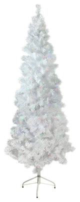 White Winston Pine Christmas Tree, Multi LED Lights, 6.5'x32"