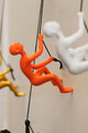 Climbing Man Wall Art, Orange